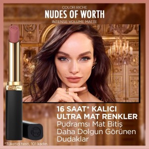 L'Oréal Paris Color Riche Intense Volume Matte Ruj 520 Nude Defiant - Thumbnail