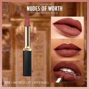 L'Oréal Paris Color Riche Intense Volume Matte Ruj 570 Worth It Intense - 3