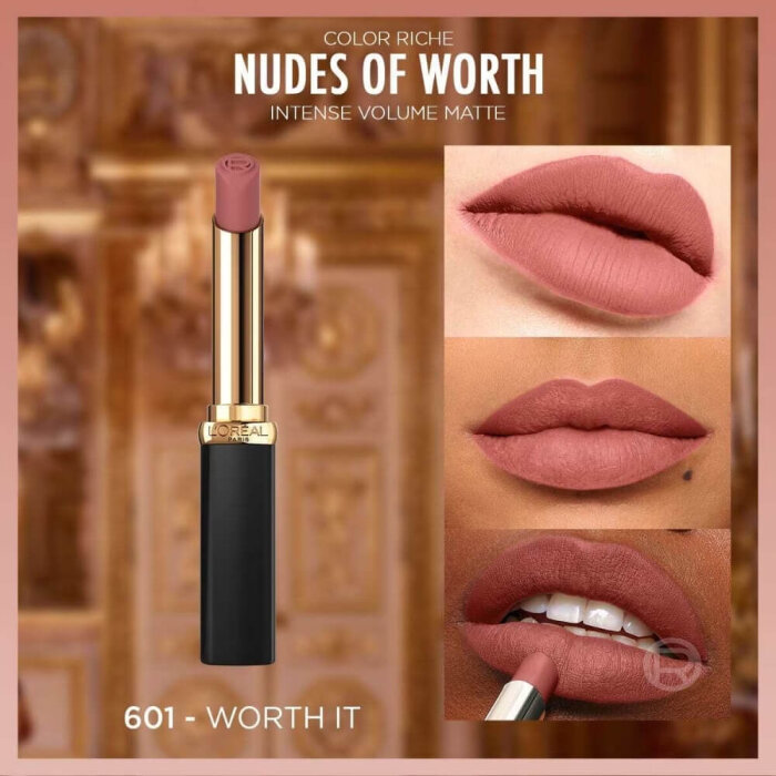 L'Oréal Paris Color Riche Intense Volume Matte Ruj 601 Worth It - 3