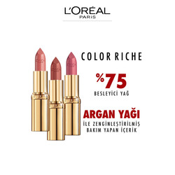 L'Oréal Paris Color Riche Saten Bitişli Ruj 112 Paris Paris - Thumbnail