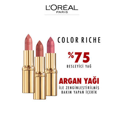 L'Oréal Paris Color Riche Saten Bitişli Ruj 214 Violet Saturne - 4