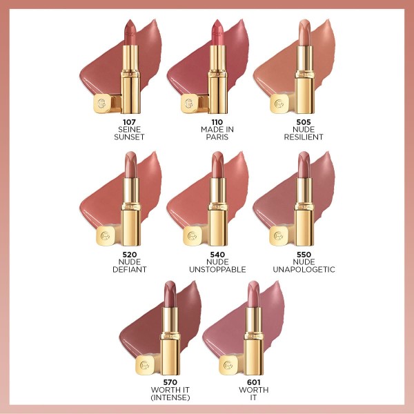 L'Oréal Paris Color Riche Saten Bitişli Ruj 505 Nude Resilient - 6