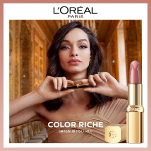 L'Oréal Paris Color Riche Saten Bitişli Ruj 505 Nude Resilient - 7