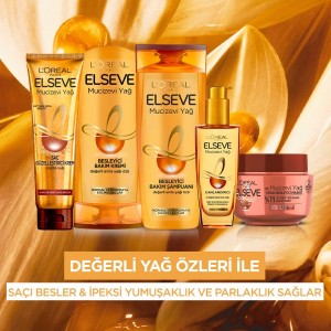 L'Oréal Paris Elseve 6 Mucizevi Yağ Besleyici Maske 300 Ml - Thumbnail