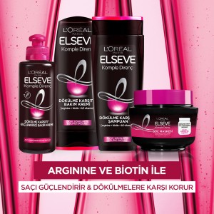 L'Oréal Paris Elseve Arginine Direnç x3 Dökülme Karşıtı Maske 300 Ml - Thumbnail