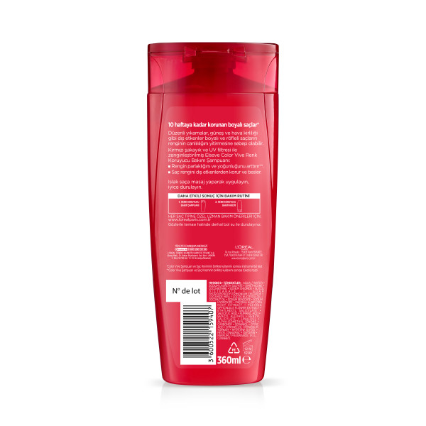 L'Oréal Paris Elseve Colorvive Renk Koruyucu Bakım Şampuanı 360 Ml - 2