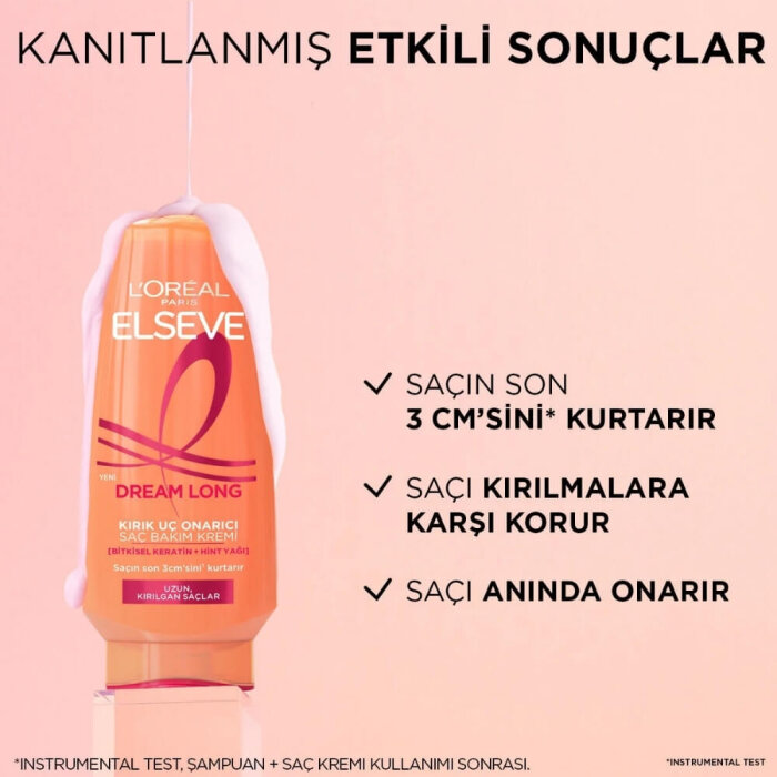 L'Oréal Paris Elseve Dream Long Saç Bakım Kremi 250 Ml - 4