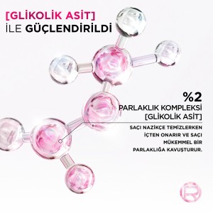 L'Oréal Paris Elseve Glycolic Gloss Mükemmel Parlaklık için Bakım Yapan Şampuan 200 Ml - Thumbnail