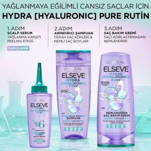 L'Oréal Paris Elseve Hydra Hyaluron Yağlanma Karşıtı Arındırıcı Şampuan 300 Ml - Thumbnail