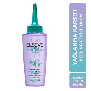 L'Oréal Paris Elseve Hydra Hyaluron Yağlanma Karşıtı Peeling Etkili Saç Derisi Serumu 102 Ml - Thumbnail