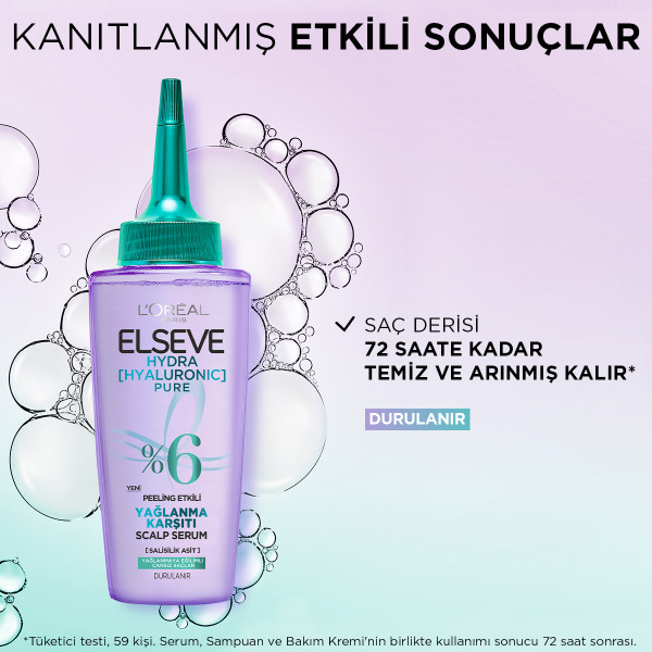 L'Oréal Paris Elseve Hydra Hyaluron Yağlanma Karşıtı Peeling Etkili Saç Derisi Serumu 102 Ml