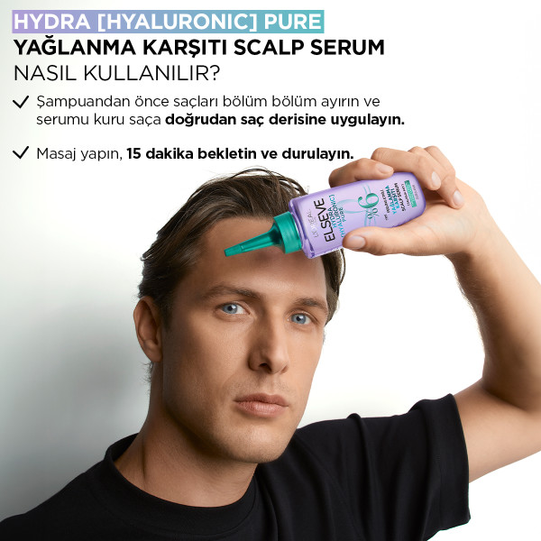 L'Oréal Paris Elseve Hydra Hyaluron Yağlanma Karşıtı Peeling Etkili Saç Derisi Serumu 102 Ml