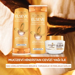 L'Oréal Paris Elseve Mucizevi Hindistan Cevizi Yağı Şampuan 450 Ml - Thumbnail