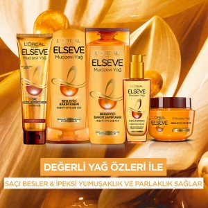 L'Oréal Paris Elseve Mucizevi Yağ Besleyici Bakım Kremi 360 Ml - Thumbnail