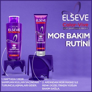 L'Oréal Paris Elseve Turunculaşma Karşıtı Mor Maske 150 Ml - Thumbnail