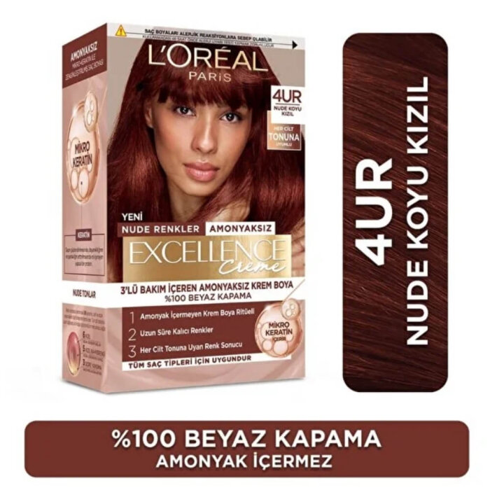 L'Oréal Paris Excellence Creme Nude Saç Boyası 4 UR - 2