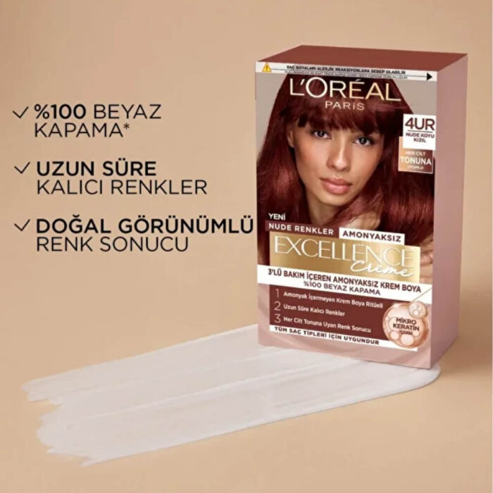 L'Oréal Paris Excellence Creme Nude Saç Boyası 4 UR - 9
