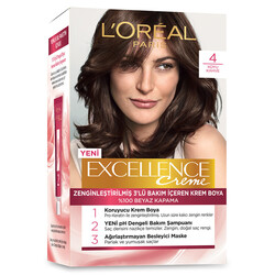 L'Oréal Paris Excellence Creme Saç Boyası 4 Koyu Kahve - Thumbnail