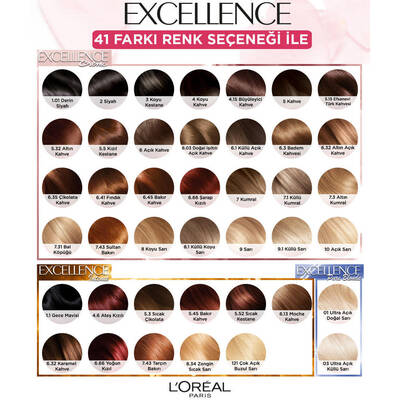 L'Oréal Paris Excellence Creme Saç Boyası 6.1 Küllü Açık Kahve