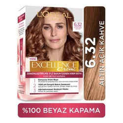 L'Oréal Paris Excellence Creme Saç Boyası 6.32 Altın Açık Kahve - Thumbnail