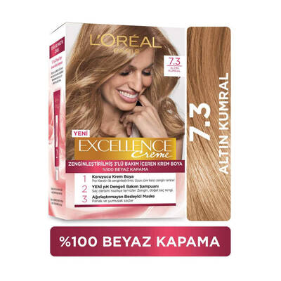 L'Oréal Paris Excellence Creme Saç Boyası 7.3 Altın Kumral