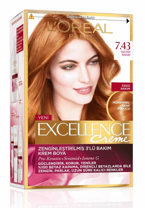 L'Oréal Paris Excellence Creme Saç Boyası 7.43 Sultan Bakırı