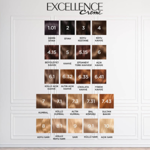 L'Oréal Paris Excellence Pure Blond Saç Boyası 6.54 Açık Kızıl Kahve - 7