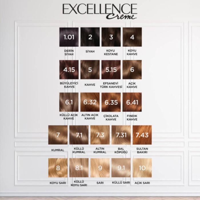L'Oréal Paris Excellence Pure Blond Saç Boyası 6.54 Açık Kızıl Kahve - 7