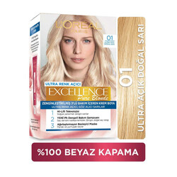 L'Oréal Paris Excellence Pure Blonde Saç Boyası 01 Ultra Açık Doğal Sarı - Thumbnail