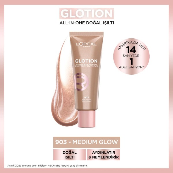 L'Oréal Paris Glotion All-In-One Doğal Işıltı 903 - Medium Glow