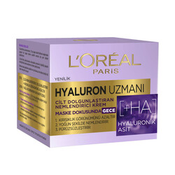 L'Oréal Paris Hyaluron Uzmanı Cilt Nemlendirici Gece Kremi 50 Ml - Thumbnail