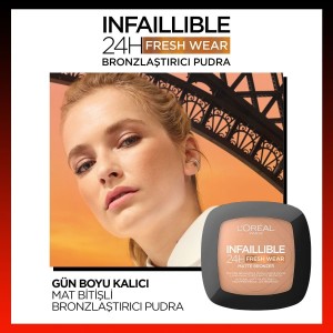 L'Oréal Paris Infaillible 24H Fresh Wear Matte Bronzer 250 - Thumbnail