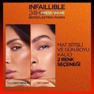 L'Oréal Paris Infaillible 24H Fresh Wear Matte Bronzer 250 - Thumbnail