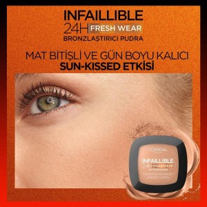 L'Oréal Paris Infaillible 24H Fresh Wear Matte Bronzer 250 - Thumbnail