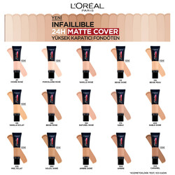 L'Oréal Paris Infaillible 24H Matte Cover Foundation 145 Rose Beige - Thumbnail