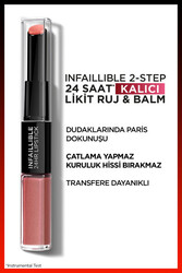 L'Oréal Paris Infaillable Lipstick 2 Steps 312 Incessant Russet - Thumbnail