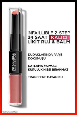 L'Oréal Paris Infaillable Lipstick 2 Steps 312 Incessant Russet