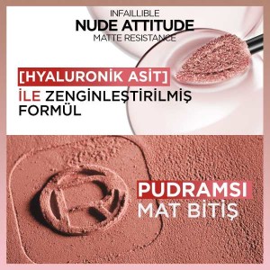 L'Oréal Paris Infaillible Matte Resistance Likit Mat Ruj - 601 Worth It - Thumbnail