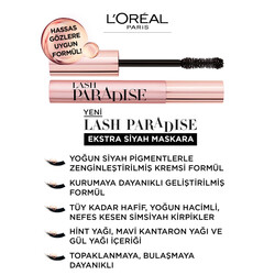 L'Oréal Paris Lash Paradise Intense Mascara Black - Thumbnail