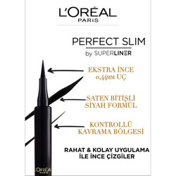 L'Oréal Paris Perfect Slim by Superliner Eyeliner Siyah - Thumbnail
