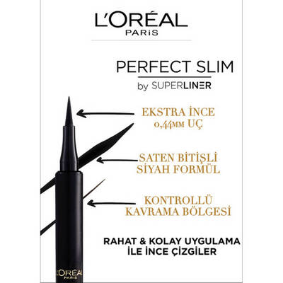 L'Oréal Paris Perfect Slim by Superliner Eyeliner Siyah