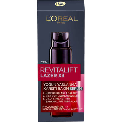 L'Oréal Paris Revitalift Lazer x3 Yoğun Yaşlanma Karşıtı Bakım Serum 30 Ml
