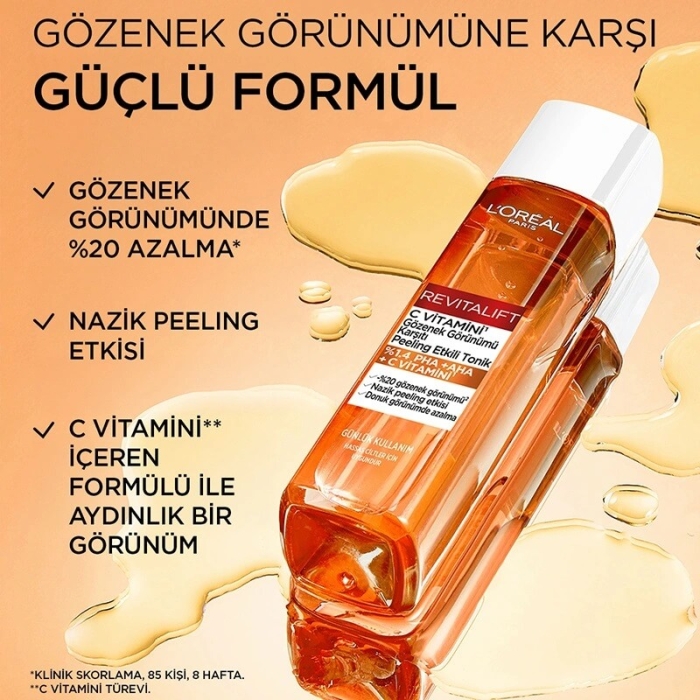 L'Oréal Paris Revitalift Vitamin C Peeling Tonik 180 Ml - 3