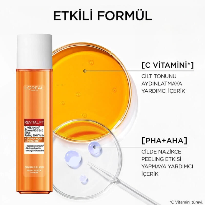 L'Oréal Paris Revitalift Vitamin C Peeling Tonik 180 Ml - 2