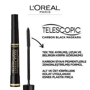 L'Oréal Paris Telescobic Lift Carbon Mascara Black - 3