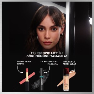 L'Oréal Paris Telescopic Lift Suya Dayanıklı Maskara - Thumbnail