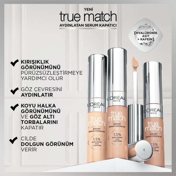 L'Oréal Paris True Match Aydınlatan Serum Kapatıcı - 1.5N 11 Ml