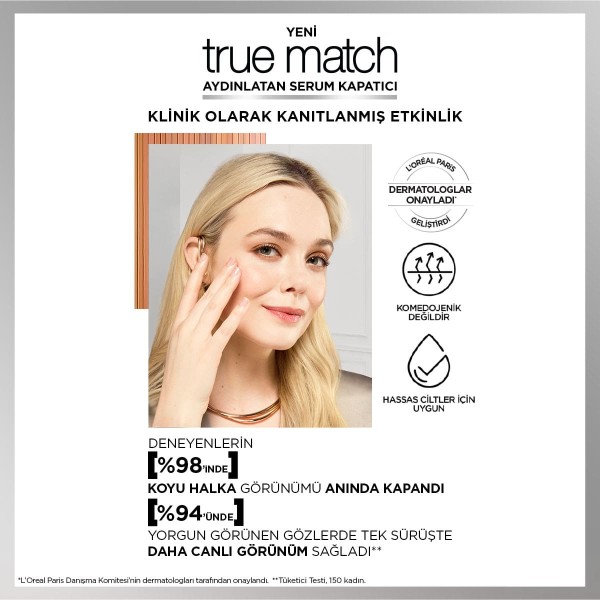 L'Oréal Paris True Match Aydınlatan Serum Kapatıcı - 1.5N 11 Ml