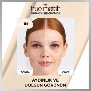 L'Oréal Paris True Match Aydınlatan Serum Kapatıcı - 1N - Thumbnail