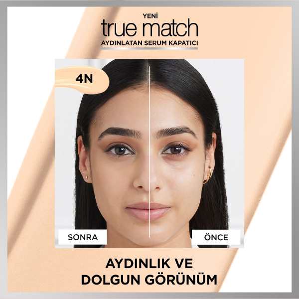 L'Oréal Paris True Match Aydınlatan Serum Kapatıcı - 4N